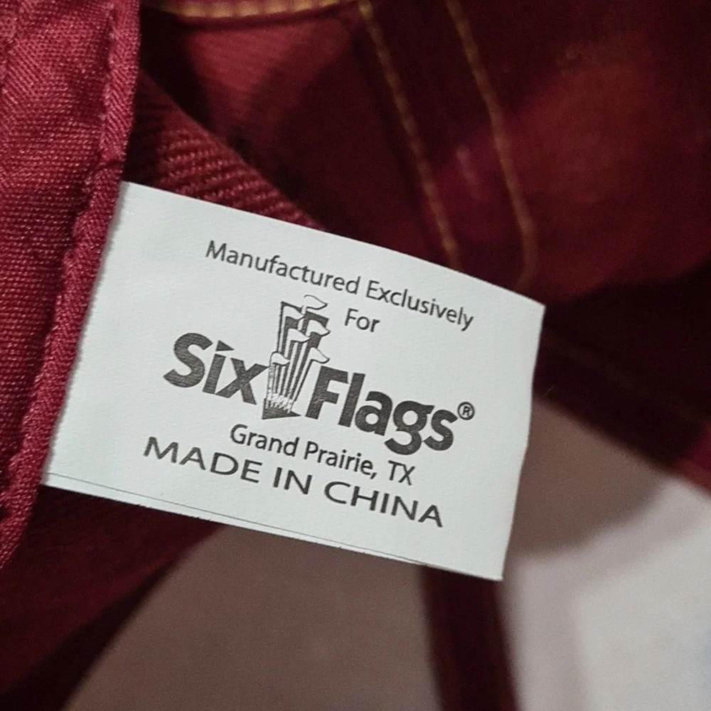 Cleveland Snapback Hat Vintage‎ Six Flags